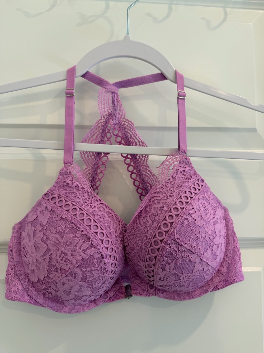 Victoria's Secret Purple Lace Racerback Bra